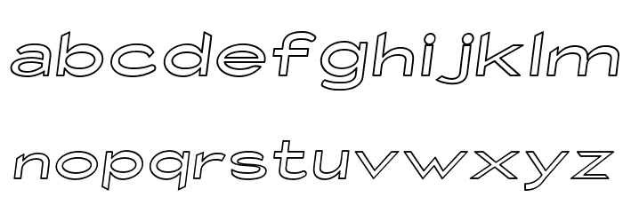 Fisherman Sans Net Oblique Font LOWERCASE