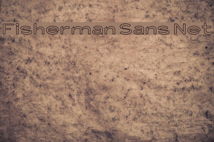 Fisherman Sans Net Font examples