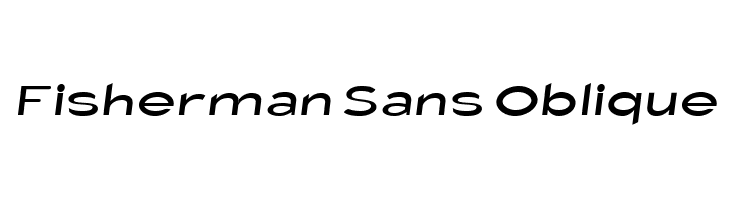 Fisherman Sans Oblique Font