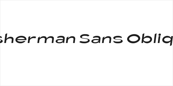 Fisherman Sans Oblique Logo