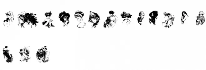 Fisher's Women خط أحرف صغيرة