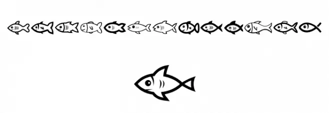 Fishes Regular Font Litere mari