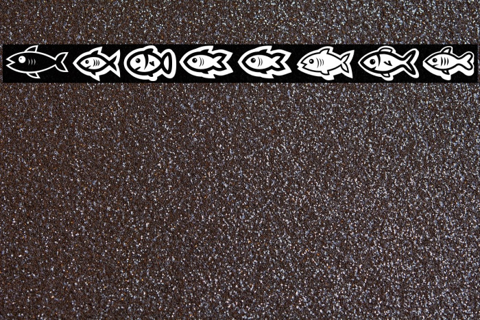Fishes Regular Schriftart examples
