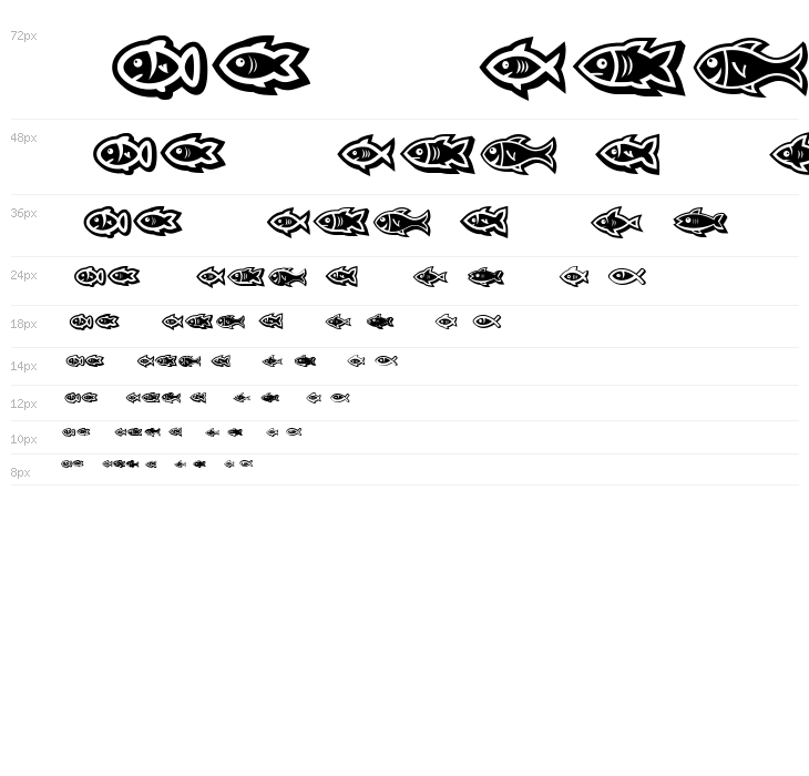 Fishes Regular Waterfall