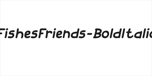 FishesFriends-BoldItalic Logo