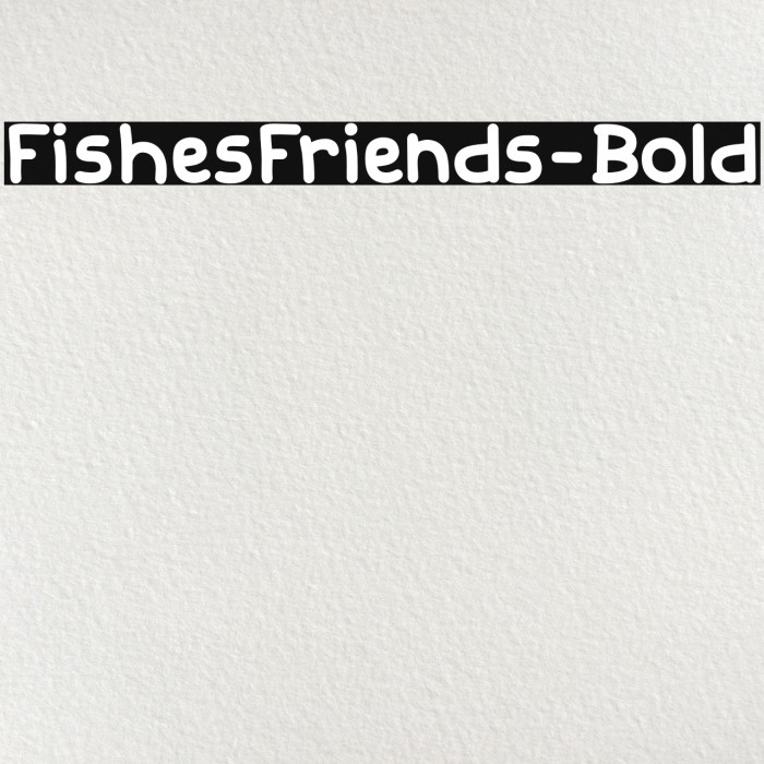 FishesFriends-Bold Шрифта examples