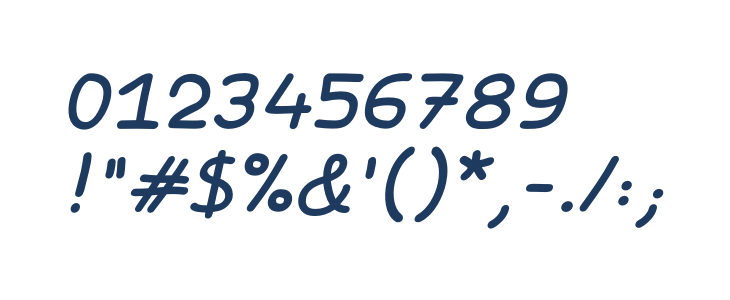 FishesFriends-Italic Other Characters