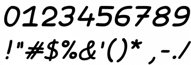 FishesFriends-Italic Font OTHER CHARS