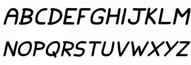 FishesFriends-Italic 字体 大写