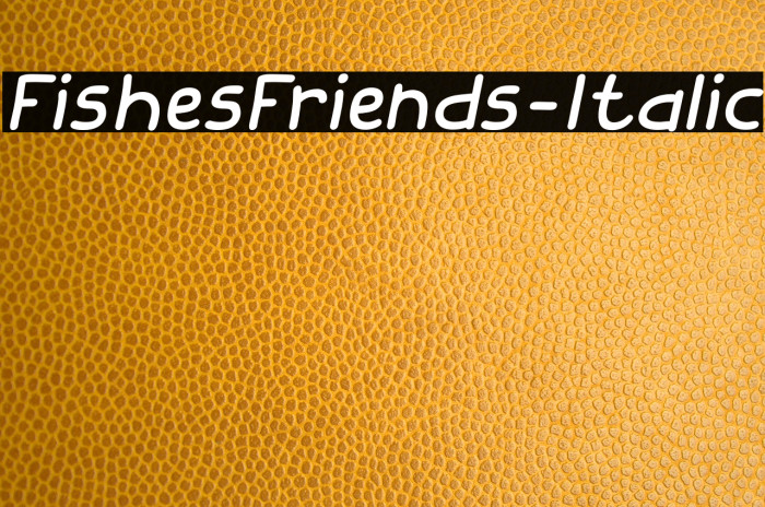 FishesFriends-Italic Example 2