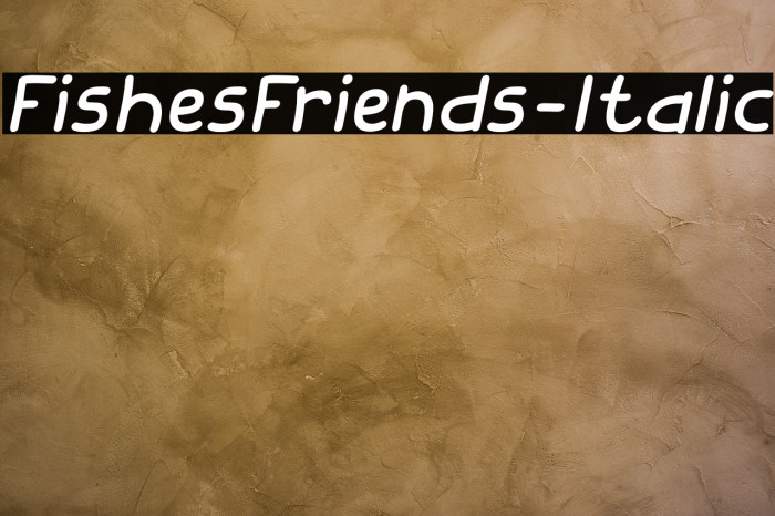 FishesFriends-Italic Example 3