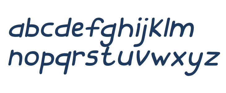 FishesFriends-Italic Lowercase