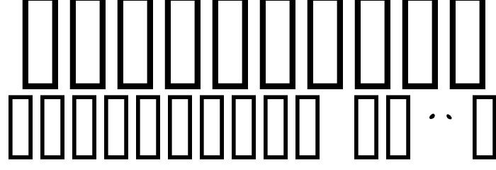 FisheyeButtonsTwo Font OTHER CHARS
