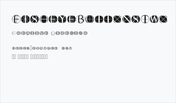 FisheyeButtonsTwo Business Card