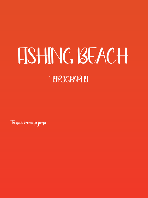 Fishing Beach Poster