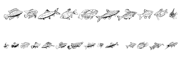 Fishing Шрифта ДРУГИЕ символов