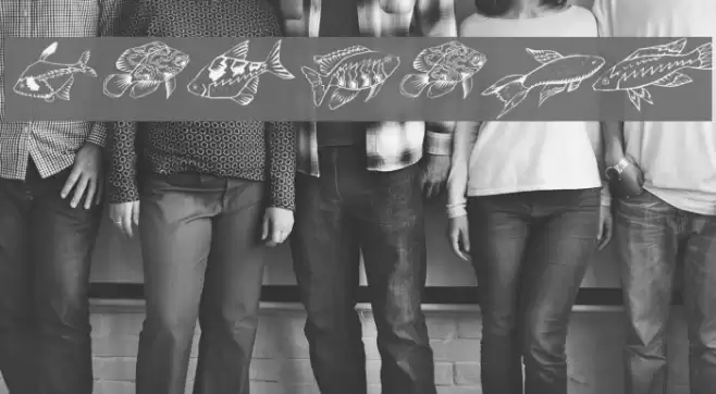 Fishing Шрифта examples