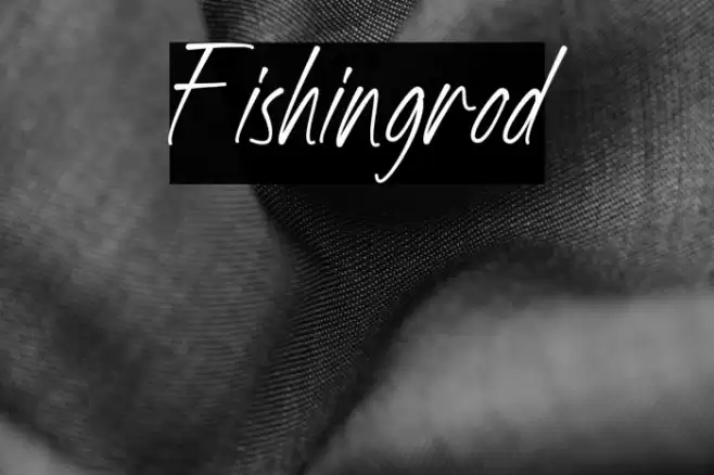 Fishingrod Font examples