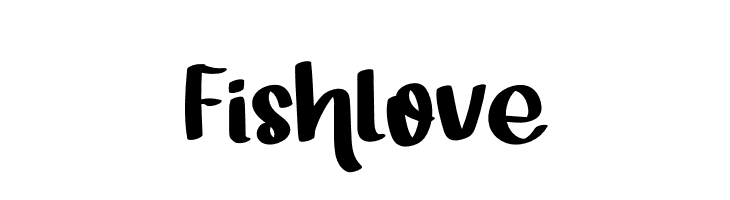 Fishlove  フリーフォントのダウンロード