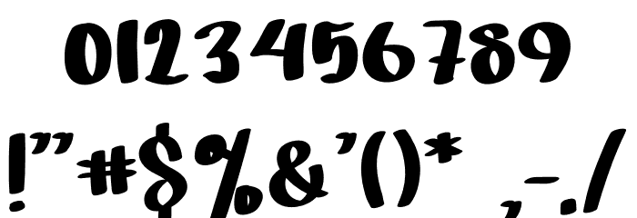 Fishlove Font OTHER CHARS