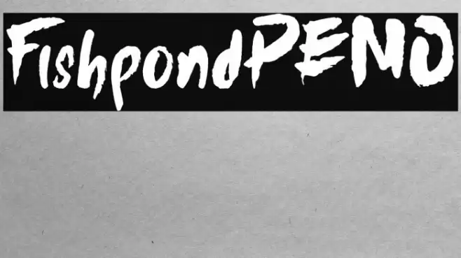 FishpondDEMO Font examples