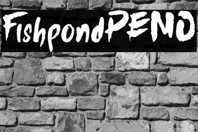 FishpondDEMO Font examples