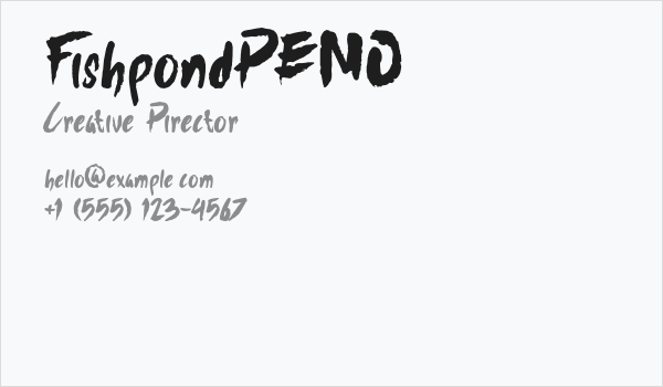 FishpondDEMO Business Card