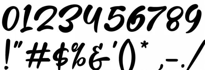 Fishtail Font OTHER CHARS