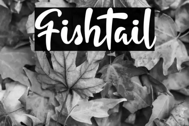 Fishtail Font examples