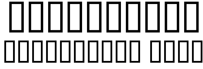 FishyPrint One AOE Font OTHER CHARS