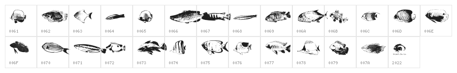 FishyPrint One AOE Character Map