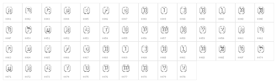 Fisionomica Regular Character Map