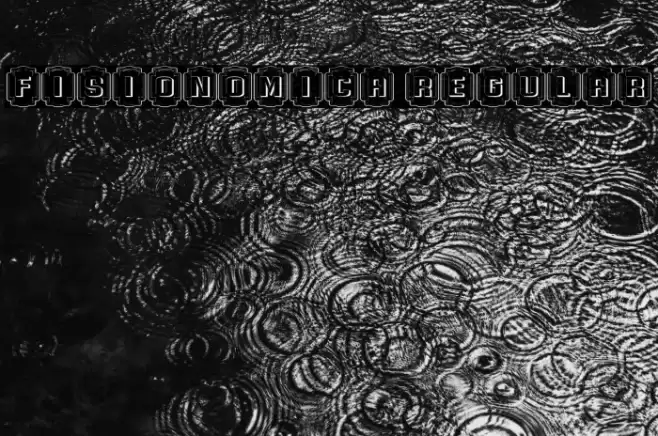 Fisionomica Regular Font examples