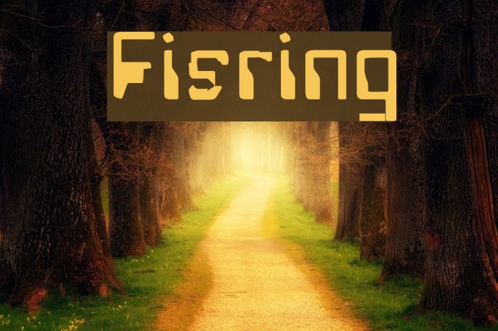 Fisring Font examples