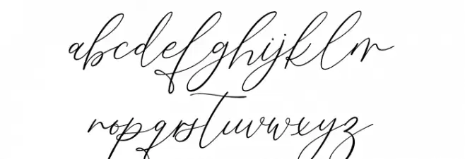 Fistamora Schriftart Kleinbuchstaben