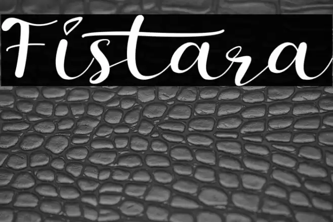 Fistara Font examples
