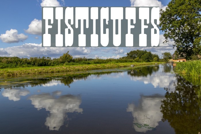 Fisticuffs Font examples