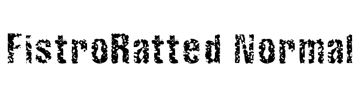 FistroRatted Normal  Frei Schriftart Herunterladen