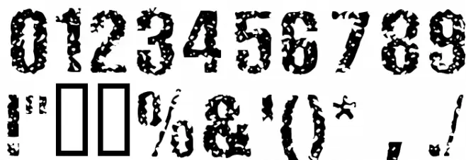 FistroRatted Normal Font OTHER CHARS