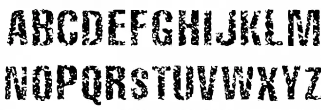 FistroRatted Normal 字体 大写