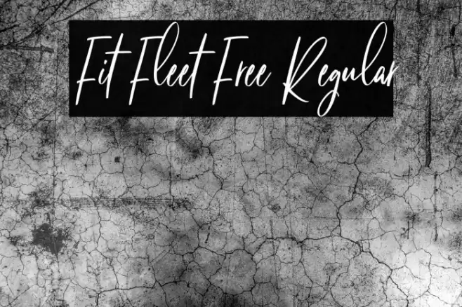 Fit Fleet Free Regular Font examples