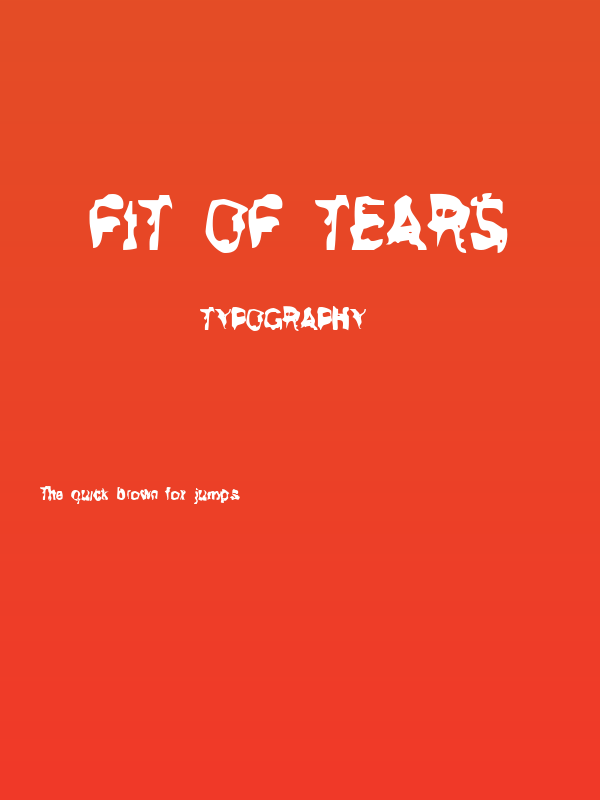 Fit of Tears Poster