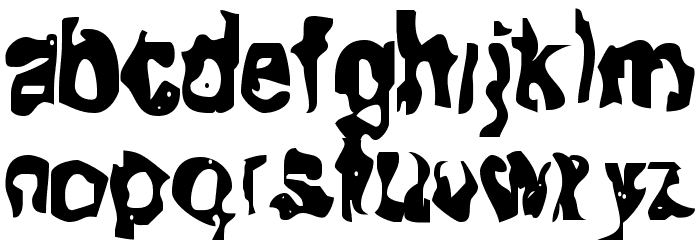 Fit of Tears Font LOWERCASE
