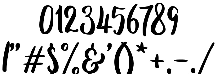 Fitamint Script Font OTHER CHARS
