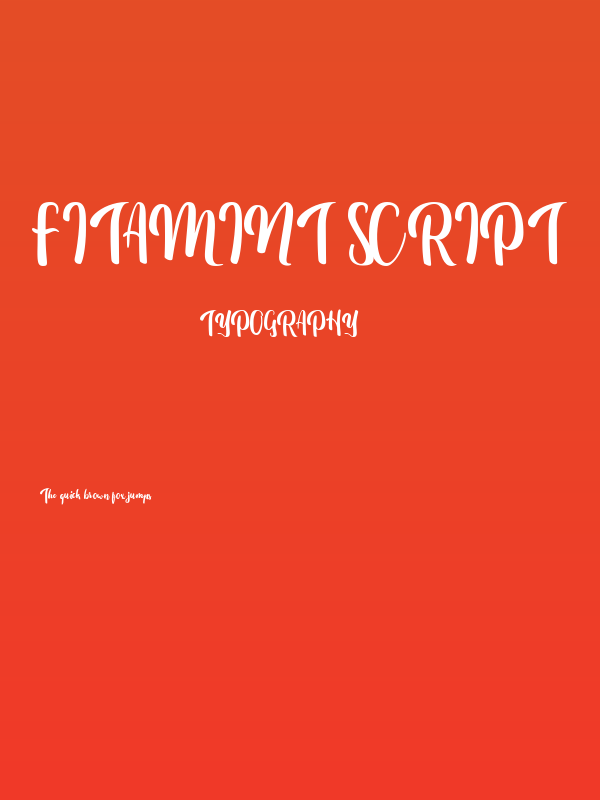 Fitamint Script Poster