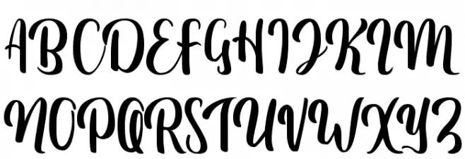 Fitamint Script Caratteri MAIUSCOLE