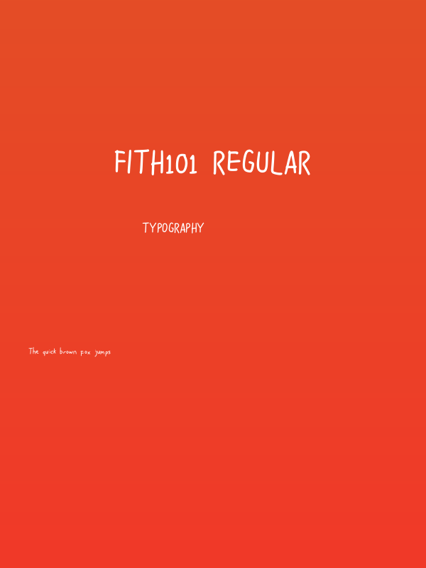 Fith101 Regular Poster