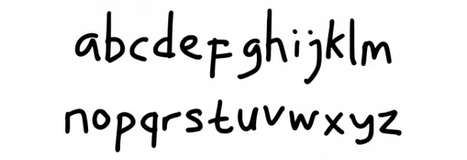 Fith101 Regular Schriftart Kleinbuchstaben