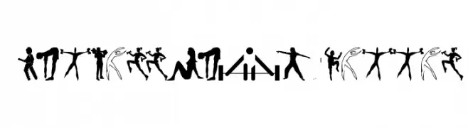 FitnessSilhouettes  Descarca Fonturi Gratis