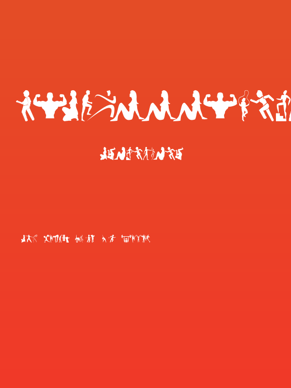 FitnessSilhouettes Poster